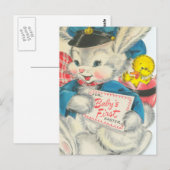 Eerste Pasen voor schattige baby Briefkaart (Voorkant / Achterkant)