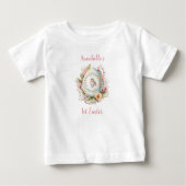 Eerste Pasgeborsteld babymeisje Baby T-Shirt (Voorkant)