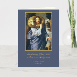 Eerste pastoraatstoewijzing Priester Jezus Schapen Kaart