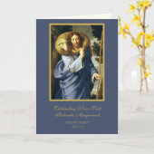 Eerste pastorale opdracht Priester Jezus Schaap Kaart (Gele Bloem)