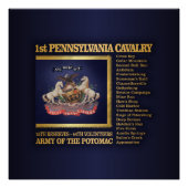 Eerste Pennsylvania Cavalry (BH) Poster (Voorkant)