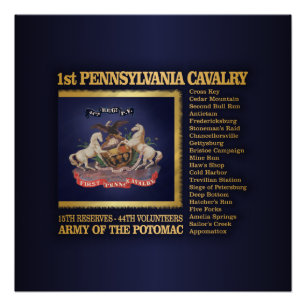 Eerste Pennsylvania Cavalry (BH) Poster