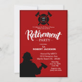 Eerste pensionering brandweerman/brandweerhoofd kaart (Voorkant)