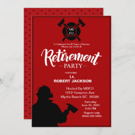 Eerste pensionering brandweerman/brandweerhoofd kaart