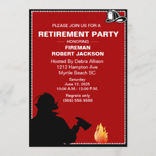 Eerste pensionering brandweerman/brandweerhoofd kaart