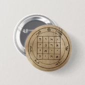 Eerste Pentacle van de Button van Saturnus (Voorkant /achterkant)