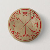 Eerste Pentakel van Mars Ronde Button 5,7 Cm (Voorkant)