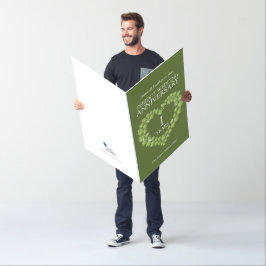 eerste peridot bruiloft hartkaart