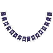 Eerste Periode Leuk Donker Paarse Groovy Lettering Vlaggetjes (Alle)