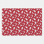 Eerste Periode Party Rood Wit Tampon Pad Patroon Inpakpapier Vel (Voorkant)