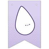 Eerste periode Pastel Paars Cute Tampon Pad Patter Vlaggetjes (Eerste vlag)