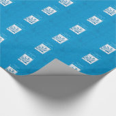 Eerste persbericht, tarwe, druiven blauw cadeaupapier (Hoek)