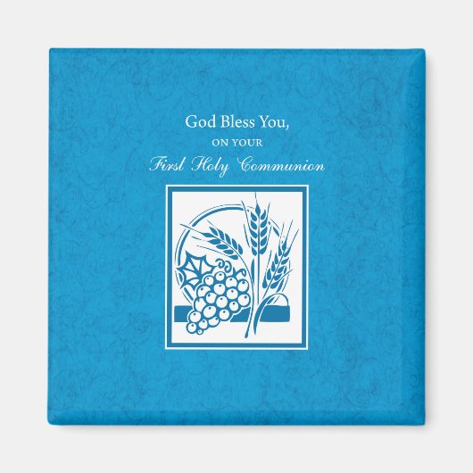 Eerste persbericht, tarwe, druiven blauw magneet (Voorkant)