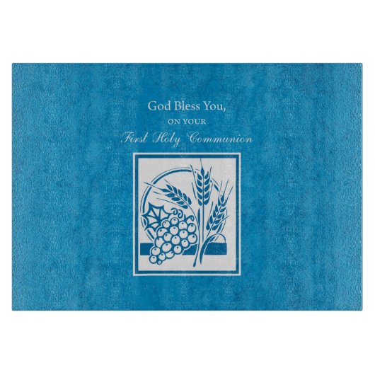 Eerste persbericht, tarwe, druiven blauw snijplank (Voorkant)