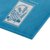 Eerste persbericht, tarwe, druiven blauw snijplank (Hoek)