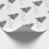 Eerste pine Aangepast aan en van Naam Cadeaupapier (Hoek)