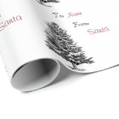 Eerste pine Aangepast aan en van Naam Cadeaupapier (Rol Hoek)