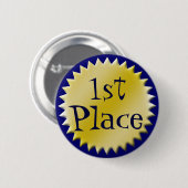 Eerste Plaats Award Button,  Ronde Button 5,7 Cm (Voorkant /achterkant)