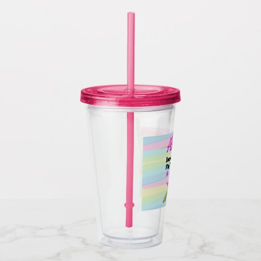 EERSTE PLAATS GYMNASTIEK KONINGIN ACRYL DRINKBEKER (Rechts)