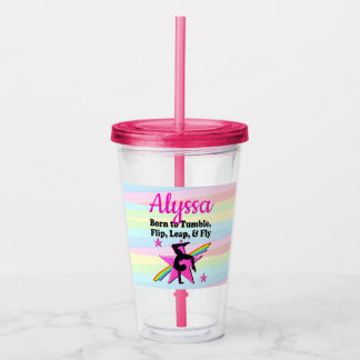 EERSTE PLAATS GYMNASTIEK KONINGIN ACRYL DRINKBEKER