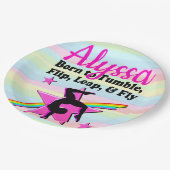 EERSTE PLAATS GYMNASTIEK KONINGIN PAPIEREN BORDJE (Gekanteld)