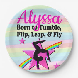 EERSTE PLAATS GYMNASTIEK KONINGIN PAPIEREN BORDJE