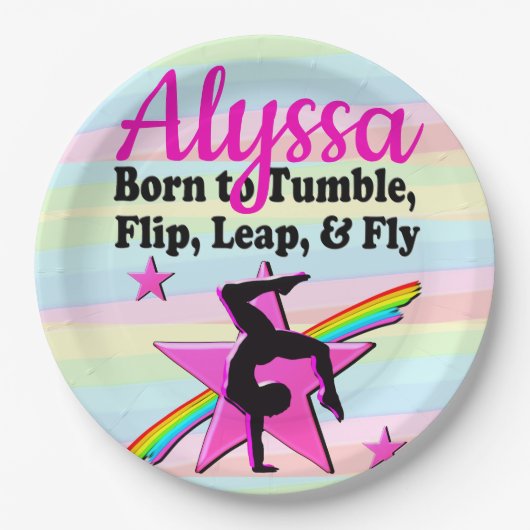 EERSTE PLAATS GYMNASTIEK KONINGIN PAPIEREN BORDJE (Voorkant)