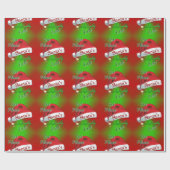Eerste plaats: Naughty List Wrapping Paper van de  Cadeaupapier (Vlak)