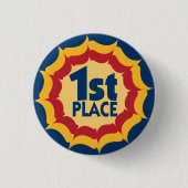 Eerste plaats Ribbon Winner Badge Ronde Button 3,2 Cm (Voorkant)