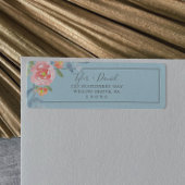 Eerste platom Floral Return Address Label