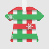 Eerste plek Ugly Sweater Kerstversiering Ornament (achterkant)