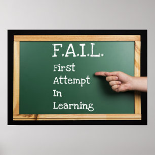 Eerste poging tot leren (Poster) Poster