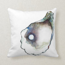 Eerste poging Waterverf Oyster & Pearl Pillow