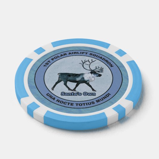 Eerste Polair Airlift Squadron Poker Chips (Enkel)