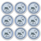 Eerste Polaire luchtlift Sqdn - Ondermaatse sticke Sticker (Voorkant)