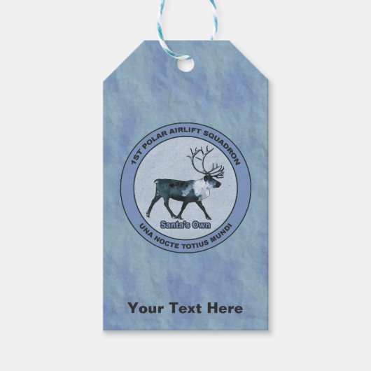 Eerste Polar Airlift Sqdn - Ondergedompeld Cadeaulabel (Voorkant)