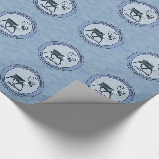 Eerste Polar Airlift Sqdn - Ondergedompeld Cadeaupapier (Hoek)