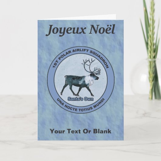 Eerste Polar Airlift Sqdn - Ondergedompeld Feestdagen Kaart (Voorkant)