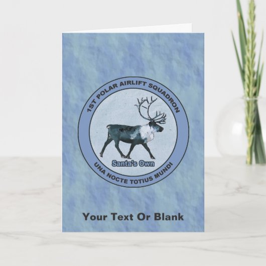 Eerste Polar Airlift Sqdn - Ondergedompeld Feestdagen Kaart (Voorkant)