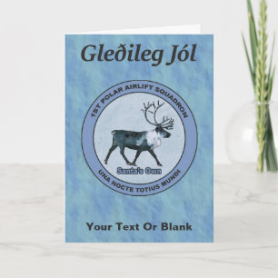 Eerste Polar Airlift Sqdn - Ondergedompeld Feestdagen Kaart