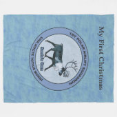 Eerste Polar Airlift Sqdn - Ondergedompeld Fleece Deken (Voorkant (Horizontaal))