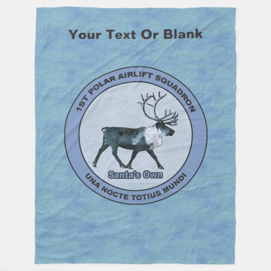 Eerste Polar Airlift Sqdn - Ondergedompeld Fleece Deken (Voorkant)