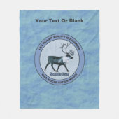 Eerste Polar Airlift Sqdn - Ondergedompeld Fleece Deken (Voorkant)