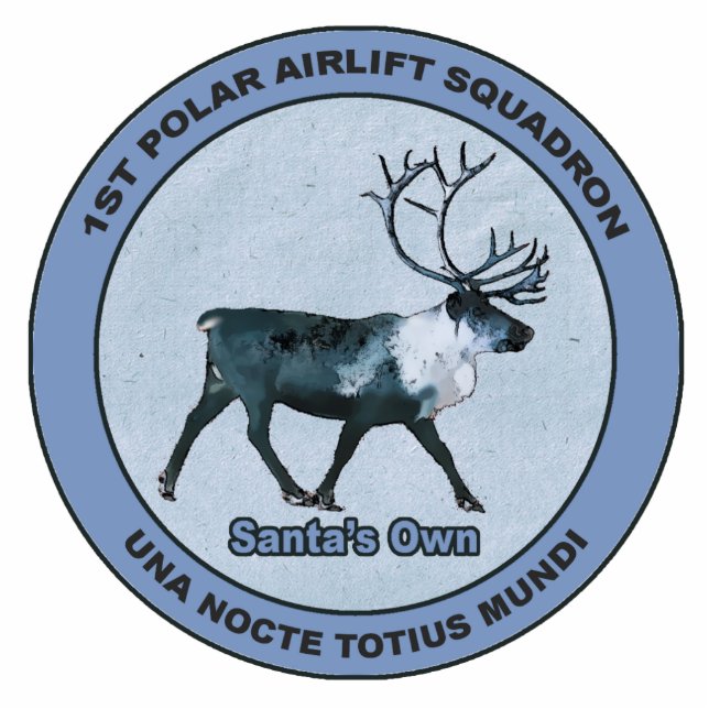 Eerste Polar Airlift Sqdn - Ondergedompeld Fotobeeldje Magneet (Voorkant)