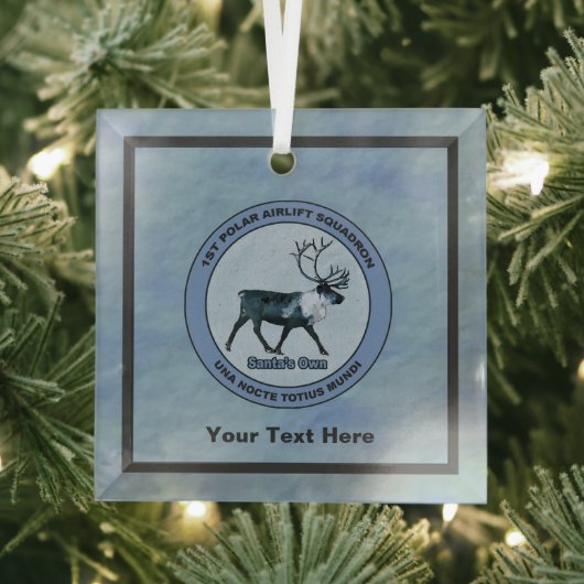 Eerste Polar Airlift Sqdn - Ondergedompeld Glas Ornament (Insitu)