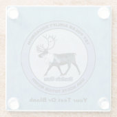 Eerste Polar Airlift Sqdn - Ondergedompeld Glazen Onderzetter (Achterkant)