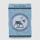 Eerste Polar Airlift Sqdn - Ondergedompeld Golfhanddoek (Voorkant)