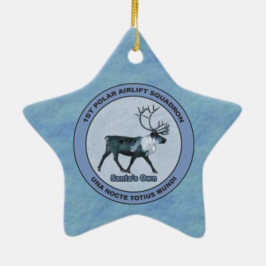 Eerste Polar Airlift Sqdn - Ondergedompeld Keramisch Ornament (Achterkant)