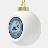 Eerste Polar Airlift Sqdn - Ondergedompeld Keramische Bal Ornament (Rechts)