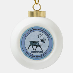 Eerste Polar Airlift Sqdn - Ondergedompeld Keramische Bal Ornament